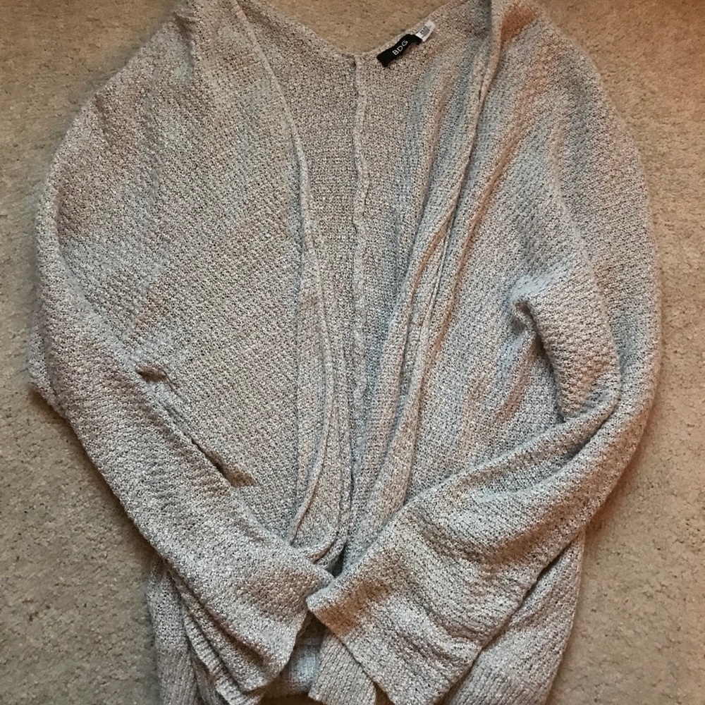 Light grey open cardigan